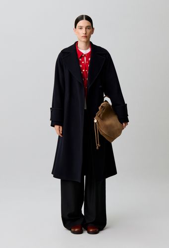 Manteau droit ceinture amovible - Claudie Pierlot - Modalova