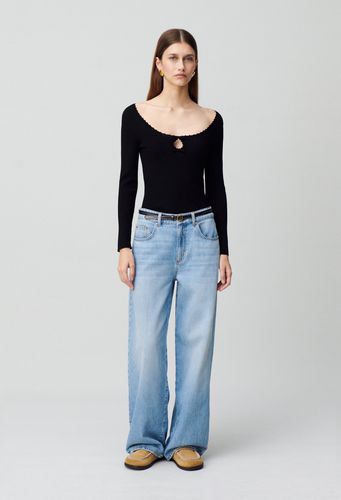 Top manches longues maille fine - Claudie Pierlot - Modalova