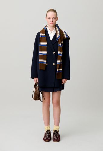 Manteau laine col tailleur - Claudie Pierlot - Modalova