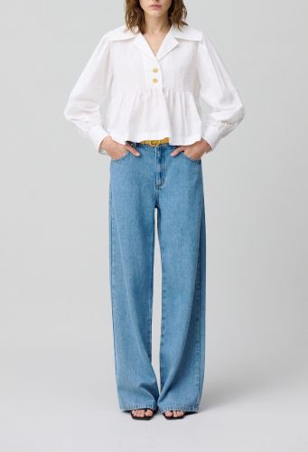 Blouse volantée - Claudie Pierlot - Modalova