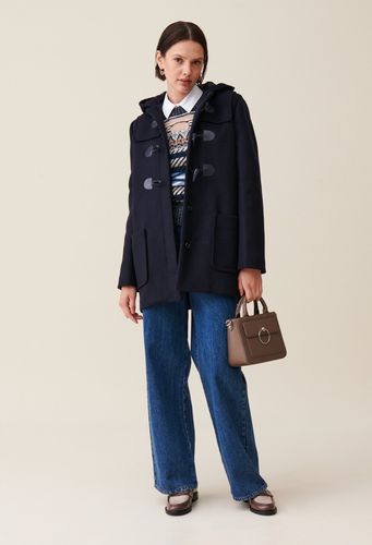 Manteau court capuche bleu marine - Claudie Pierlot - Modalova