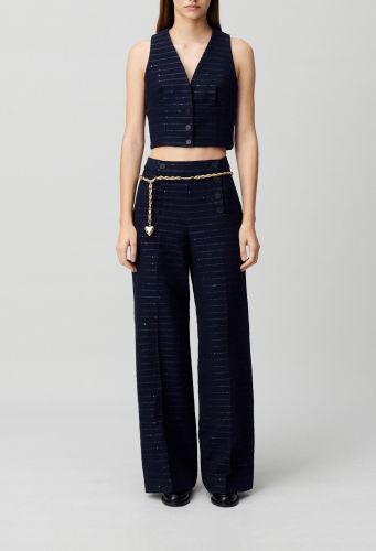 Top veston rayures - Claudie Pierlot - Modalova