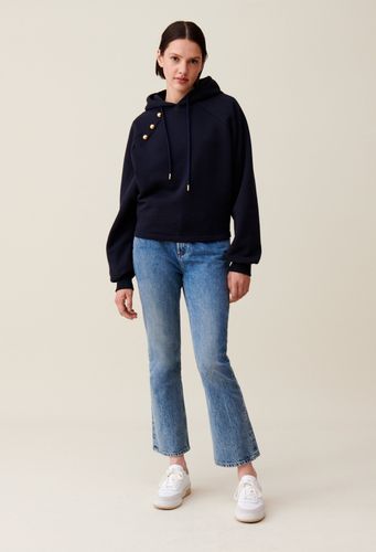 Sweatshirt capuche marine - Claudie Pierlot - Modalova