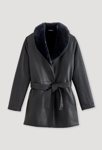Manteau peau lainée - Claudie Pierlot - Modalova