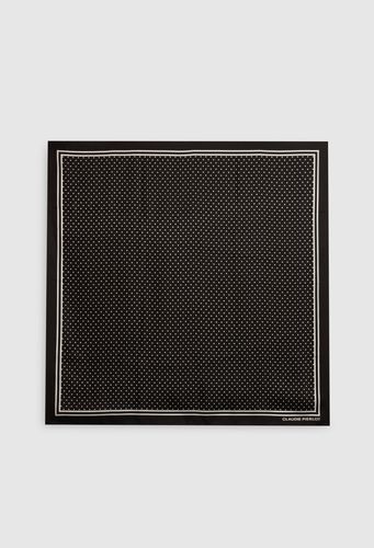 Grand foulard noir 100% soie - Claudie Pierlot - Modalova