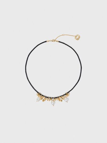 Collier Cordon À Détails Fleurs - Maje - Modalova