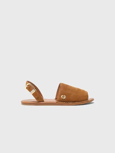 Sandales Plates En Cuir À Boucles - Taille 36 - Maje - Modalova