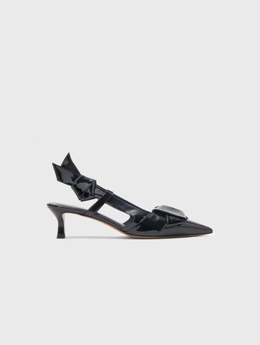 Slingbacks En Cuir Vernis À Naud - Taille 36 - Maje - Modalova