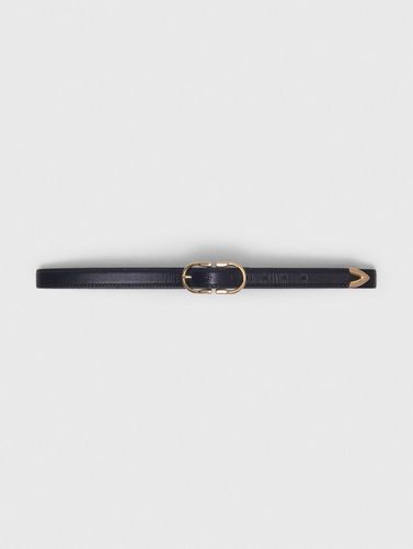 Ceinture En Cuir À Double Boucle - Taille 2 - Maje - Modalova