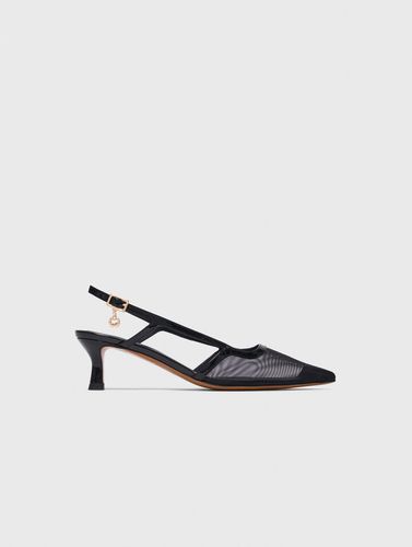 Slingbacks En Cuir Et Mesh - Taille 36 - Maje - Modalova