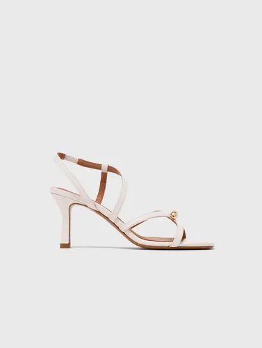 Sandales Multibrides En Cuir - Blanc - Taille 36 - Maje - Modalova
