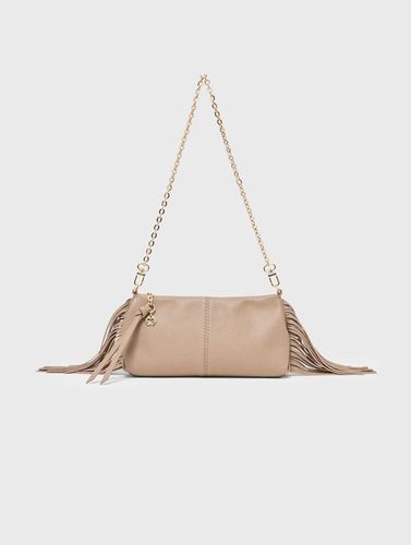 Pochette Miss M Pouch Cuir Grainé - Maje - Modalova