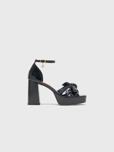 Sandales À Talons En Cuir Vernis - Taille 36 - Maje - Modalova