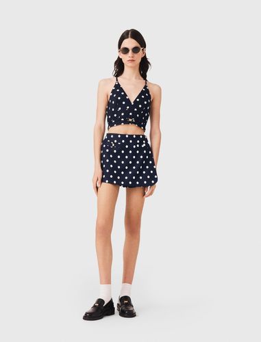 Short Trompe L'Œil En Lin Mélangé - Taille 34 - Maje - Modalova