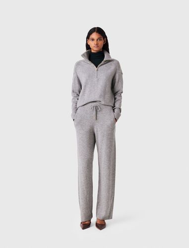 Pantalon En Maille - Gris - Taille 34 - Maje - Modalova