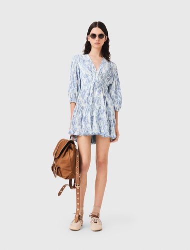 Robe Plissée Imprimée - Taille 36 - Maje - Modalova