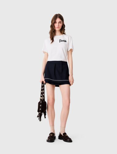 T-shirt Avec Logo Paris Brodé - Taille 0 - Maje - Modalova