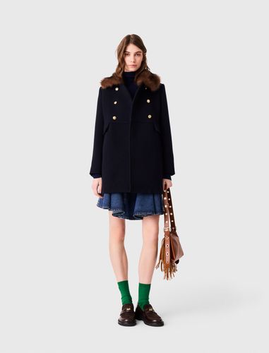 Manteau En Laine Mélangée - Taille 34 - Maje - Modalova