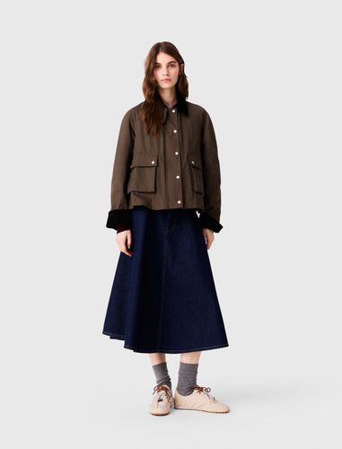 Blouson Trapèze En Coton - Vert - Taille 34 - Maje - Modalova