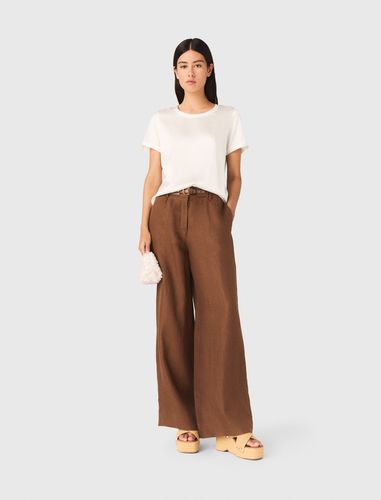 Top Manches Courtes En Soie - Taille 0 - Maje - Modalova