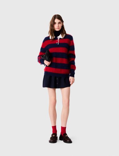Pull Fluffy Avec Col En Popeline - Taille 0 - Maje - Modalova