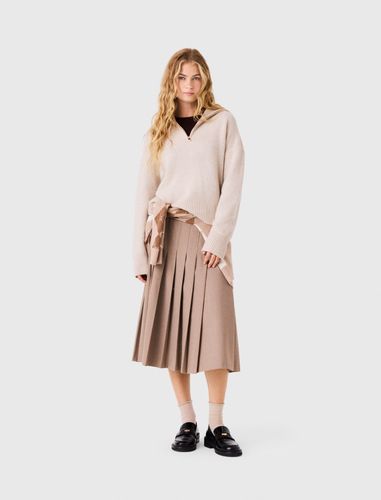 Pull En Cachemire Avec Col Zippé - Taille 0 - Maje - Modalova