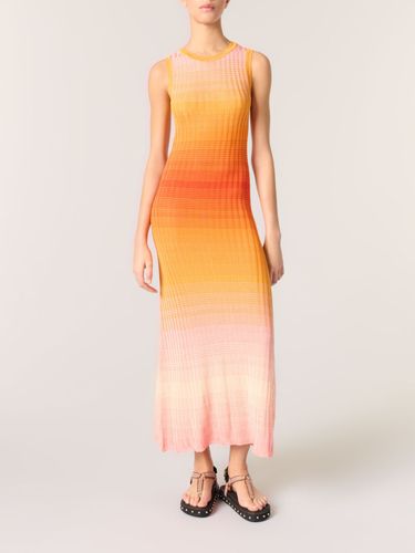 Robe Longue En Maille Tie & dye - Taille 42 - Maje - Modalova