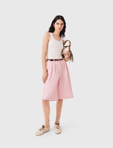 Bermudas À Plis En Lin Mélangé - Taille 34 - Maje - Modalova