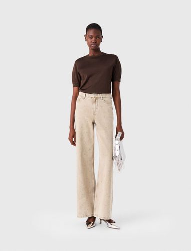 Jean Large Strassé - Taille 34 - Maje - Modalova