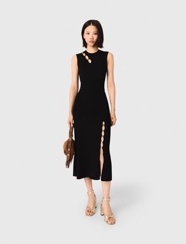 Robe Longue Cotelé Avec Ouvertures - Taille 34 - Maje - Modalova