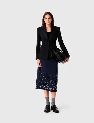 Veste De Smocking Cintrée - Taille 34 - Maje - Modalova