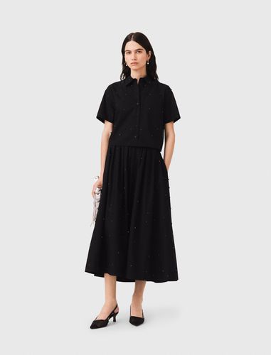 Chemise Avec Strass Et Perles - Taille 0 - Maje - Modalova