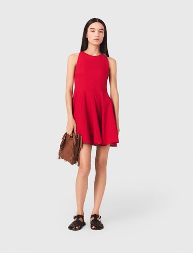 Robe Courte Évasée En Lin Mélangé - Taille 34 - Maje - Modalova
