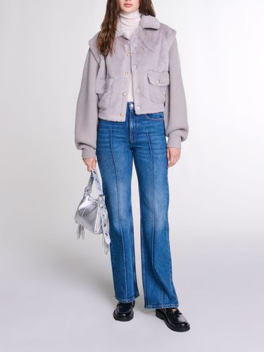 Veste Fausse Fourrure Bi-matière - Taille 40 - Maje - Modalova