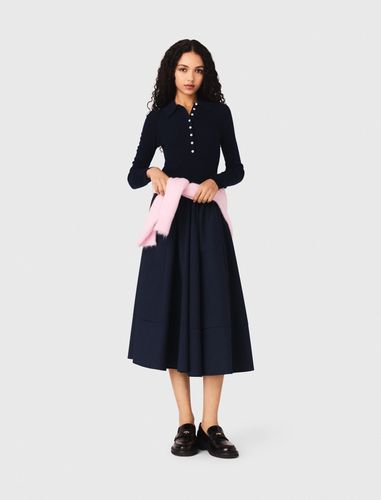Pull Côtelé À Col Polo - Taille 0 - Maje - Modalova