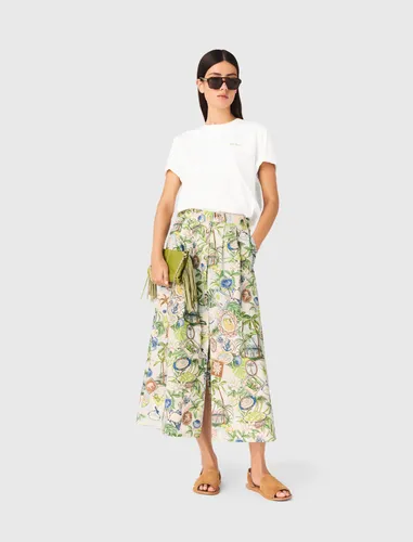 Jupe Longue Imprimée Et Sous Short - Taille 42 - Maje - Modalova