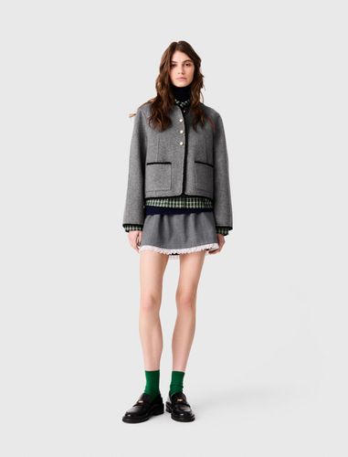 Manteau Court En Double Face - Taille 34 - Maje - Modalova