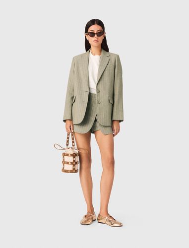 Veste De Tailleur En Lin Mélangé - Taille 36 - Maje - Modalova
