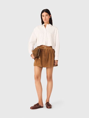 Chemise Courte Brodée De Perles - Taille 2 - Maje - Modalova