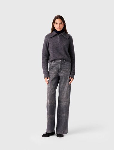 Jean Large Strassé - Taille 34 - Maje - Modalova