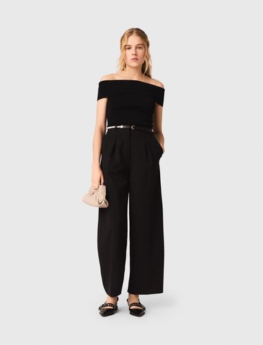 Top Col Bardot En Maille Côtelée - Taille 3 - Maje - Modalova