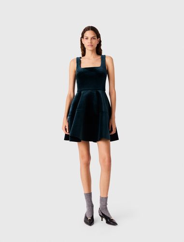 Robe Patineuse En Velours - Vert - Taille 34 - Maje - Modalova