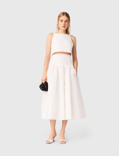 Top Court En Taffetas Et Col Bijoux - Taille 38 - Maje - Modalova