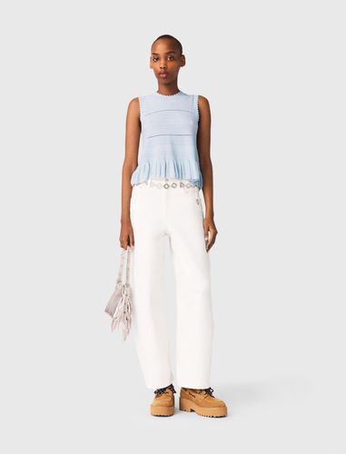 Top En Maille Avec Volants - Taille 0 - Maje - Modalova