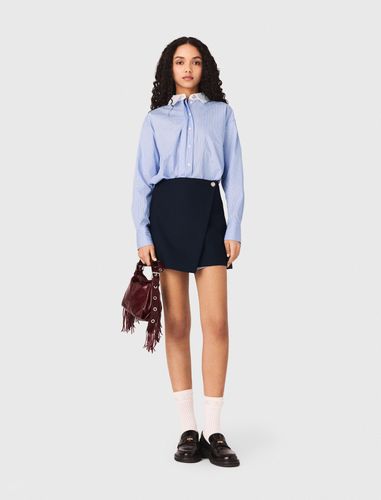 Robe Chemise 2-en-1 - Bleu - Taille 36 - Maje - Modalova