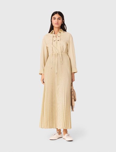 Robe Longue Plissée Avec Œillets - Taille 34 - Maje - Modalova