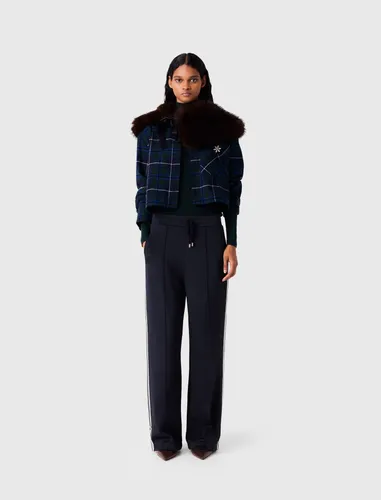 Pantalon En Jersey - Bleu - Taille 34 - Maje - Modalova
