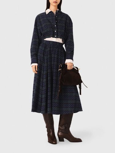 Chemise Courte À Carreaux Strassée - Taille 0 - Maje - Modalova