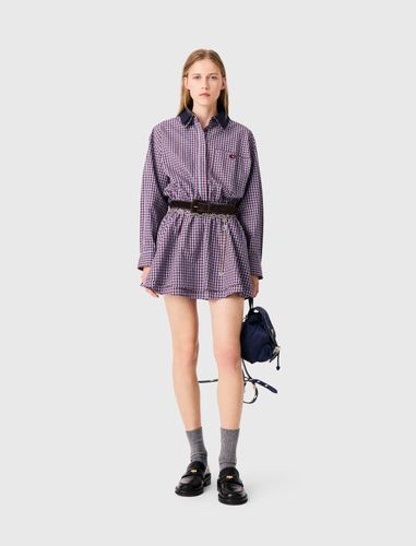 Robe Courte À Carreaux Strassée - Taille 34 - Maje - Modalova