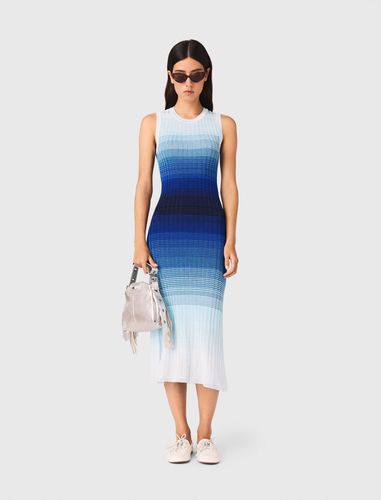 Robe Longue En Maille Degradé - Taille 34 - Maje - Modalova